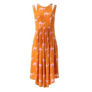 Charlotte By Charlotte Taylor Camel Print Dress